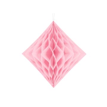 Diamant Honeycomb I Rosa - 30 cm