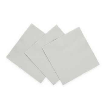 Silvergrå servetter 20x - 33x33cm