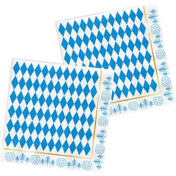 Oktoberfest servetter 20X - 33 x 33cm 