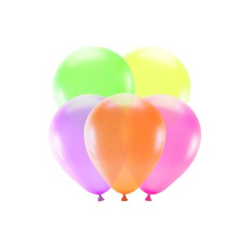 Neonballonger färgglatt 5x