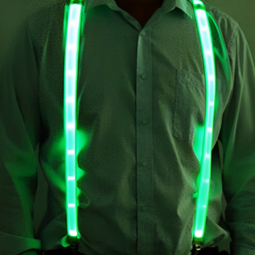 Gröna LED hängslen neon 