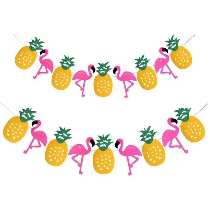 Hawaii Girlang flamingo och ananas 2 meter
