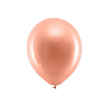 Mat Metallic Rose Gold Ballonger 10x - 23 cm 
