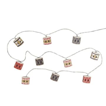 Ljusslinga med mönstrade trummor LED 2 m Det Gamla Apoteket