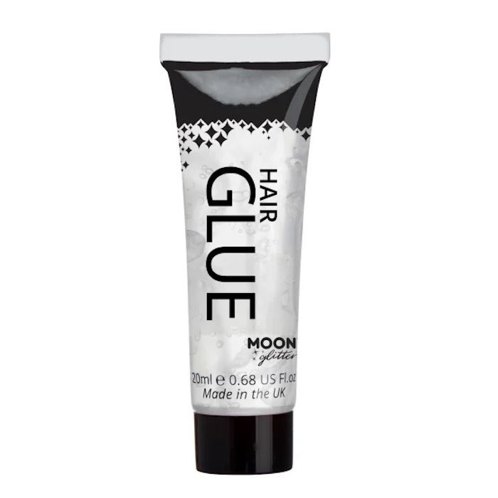 Moon Creations glitterhårlim transparent - 20 ml
