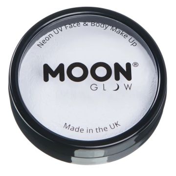 Neon UV Ansikts Och Kroppsmakeup Vit 36 g Moon Creations