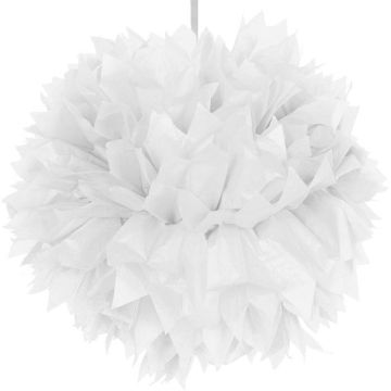 Vit pompom - 30 cm