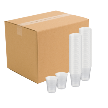 0,2 liter plastikkopp 2000x transparent