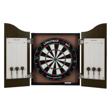 Dartskåp inkl. darttavla, 6 pilar och poängtavla