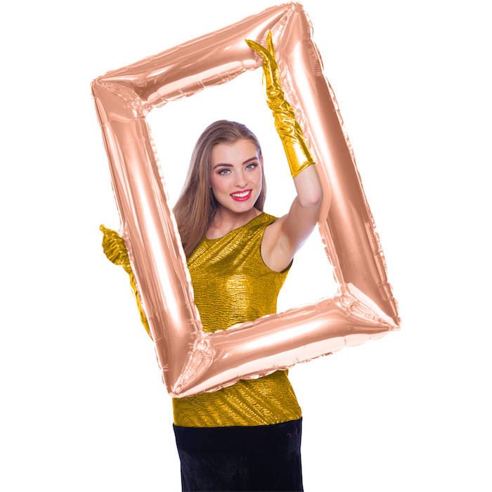 Folieballong Fotoram Rosegold - 85 x 60 cm