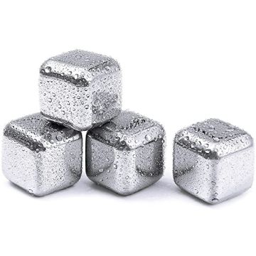 Stål isbitar 4x - 2,7x2,7x2,7 cm