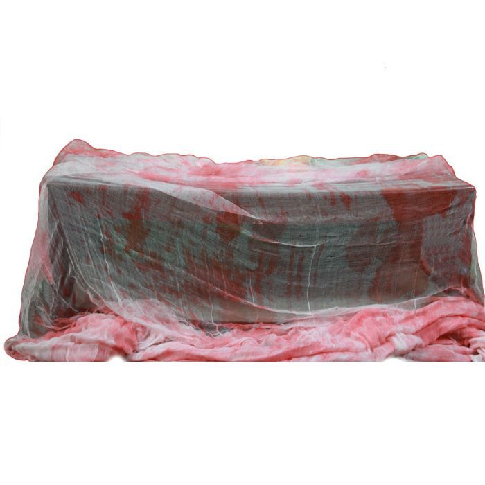 Vit blodig halloween duk - 2,15x1,52 m