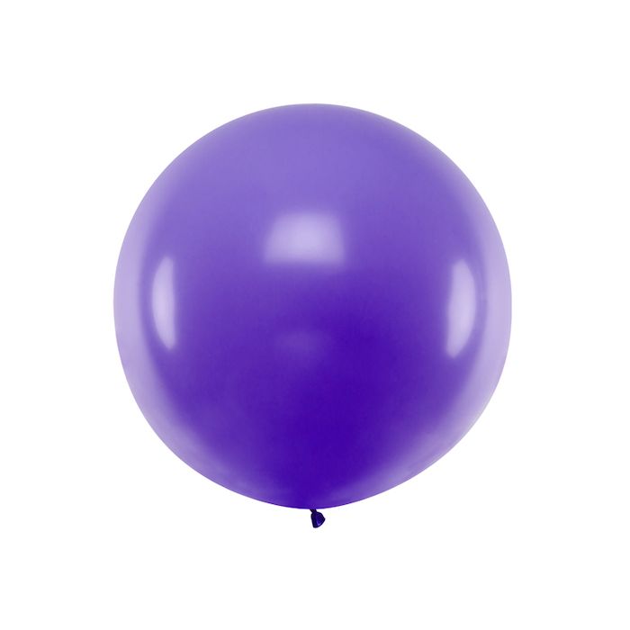 Kraftig Pastell Lila ballon - 1 meter
