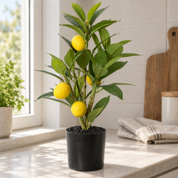 Konstgjort citronträd i kruka ca. 37 cm