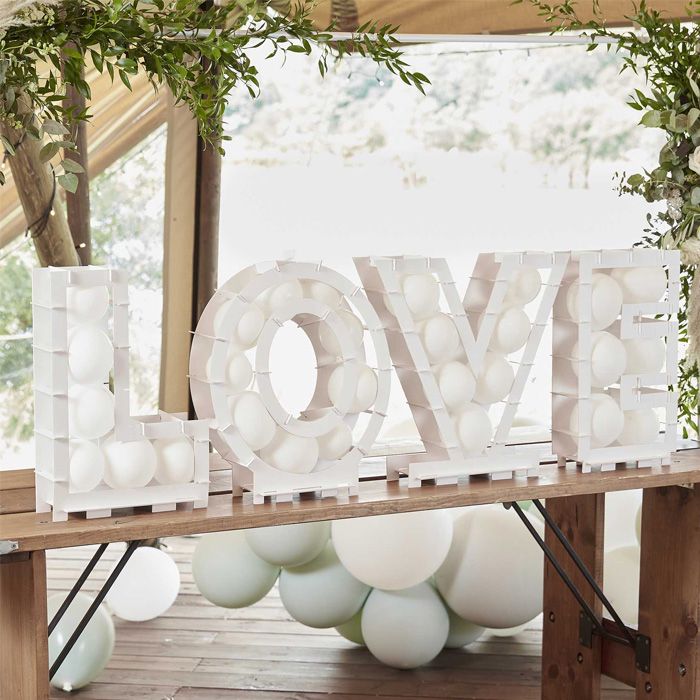 LOVE Ballonglådor - 63x195 cm