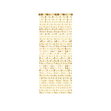 Guld julgran backdrop 100x245 cm
