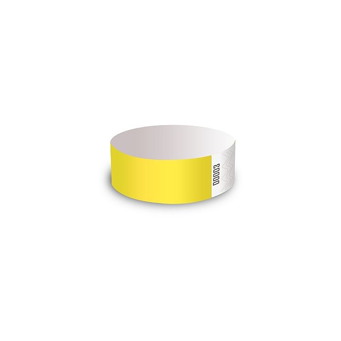 100x entréarmband utan tryck - Gul