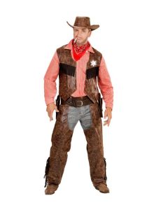 Cowboy-Sheriff Kostym - 4 delar