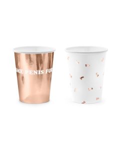 Rose Gold "Same Penis Forever" Pappersmugg - 220 ml