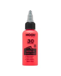 Neon UV Textilfärg Röd - 30 ml