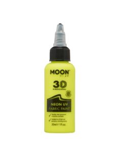 Neon UV Textilfärg Gul - 30 ml