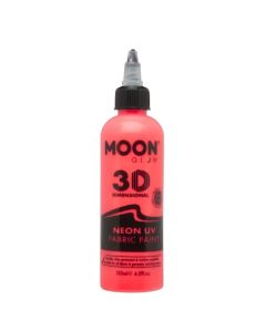 Neon UV Textilfärg Röd - 125 ml