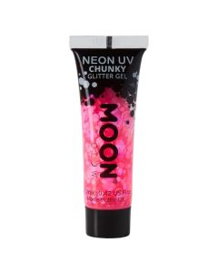 Neon UV Chunky Glitter Gel Hot Rosa - 12 ml