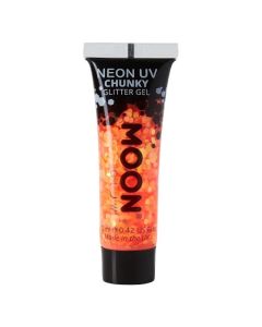 Neon UV Chunky Glitter Gel Orange - 12 ml