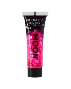 Neon UV Chunky Glitter Gel Magenta - 12 ml