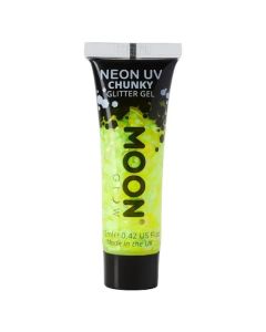 Neon UV Chunky Glitter Gel Gul - 12 ml