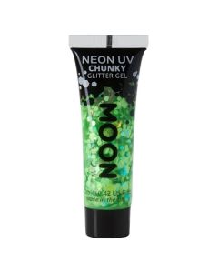 Neon UV Chunky Glitter Gel Grön - 12 ml