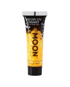 Neon UV Chunky Glitter Gel Guld - 12 ml