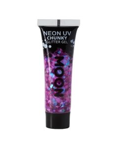 Neon UV Chunky Glitter Gel Lila - 12 ml