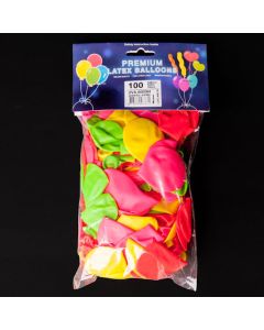 UV Ballonger Flerfärgade 100x - 25 cm 