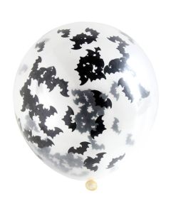 Ballong Med Fladdermus Konfetti 4x - 30 cm