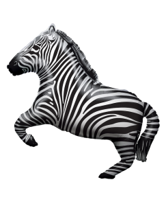 Zebra Folieballong - 70 cm