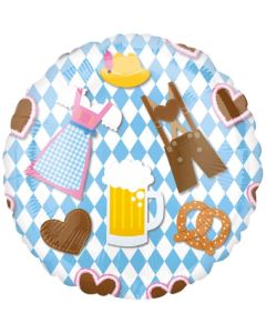 Oktoberfestmotiv folieballong - 43 cm