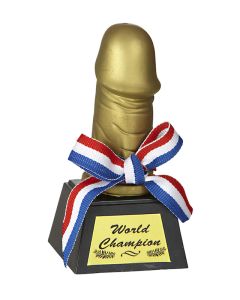 Penis pokal "World Champion" - 12 cm