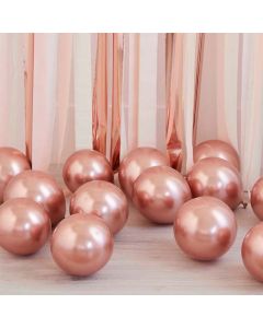 Rose Gold Chrome Mini Ballonger  40x - 12 cm