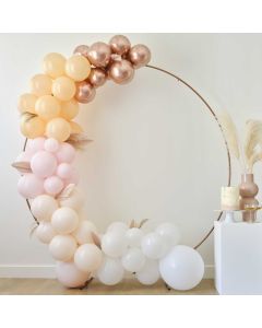 Peach & Rose Gold Ballongbåge