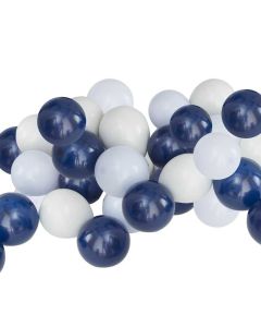 Mini Ballonger i Blå Nyanser 40x - 12 cm