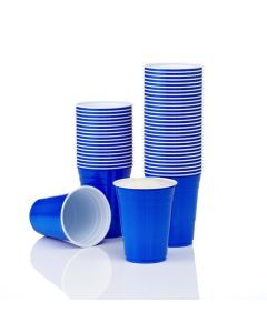 Blue Cups 50x Plastmuggar - 0,47 liter