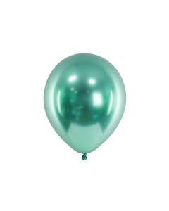 Grön chrome ballonger 10x - 30 cm