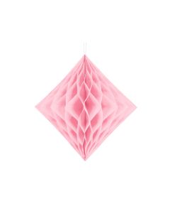 Diamant Honeycomb I Rosa - 20cm