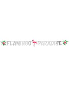 Flamingo Paradise Banderoll- 135 cm