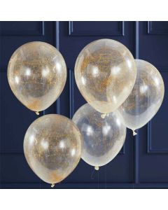 Ballonger med Gyllene Änglahår 5x - 30 cm