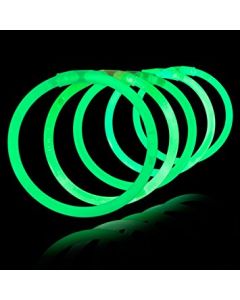 Gröna glowsticks 100x - Självlysande armband