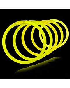 Gula glowsticks 100x - Självlysande armband