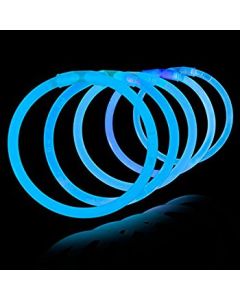 Blå Glowstick 100x - Självlysande armband