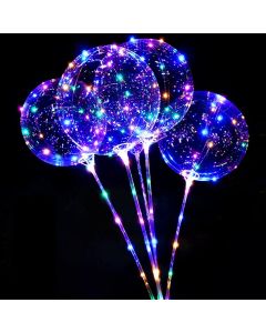 Klar Multifärgad LED Ballong - 50 cm